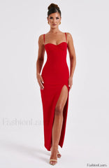Asteria Maxi Graceful Dress Red Dress