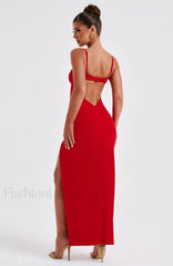 Asteria Maxi Graceful Dress Red Dress