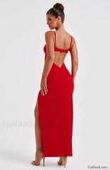 Asteria Maxi Graceful Dress Red Dress