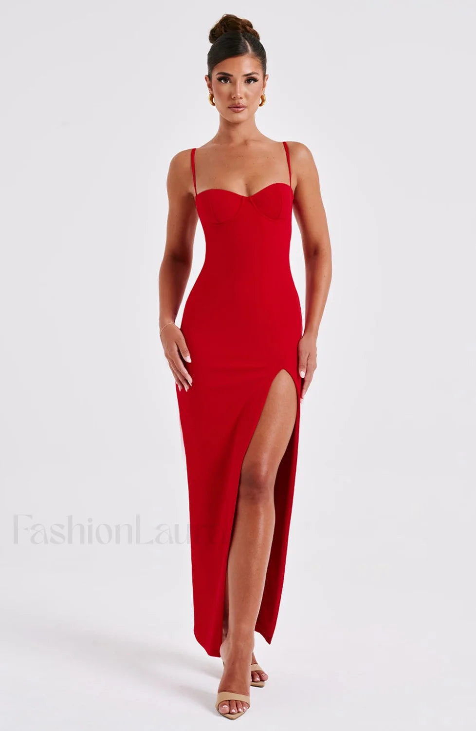 Asteria Maxi Graceful Dress Red Dress