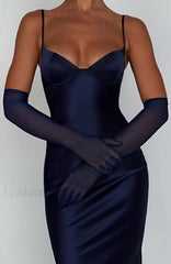 Athena Maxi Graceful Dress Navy Dress