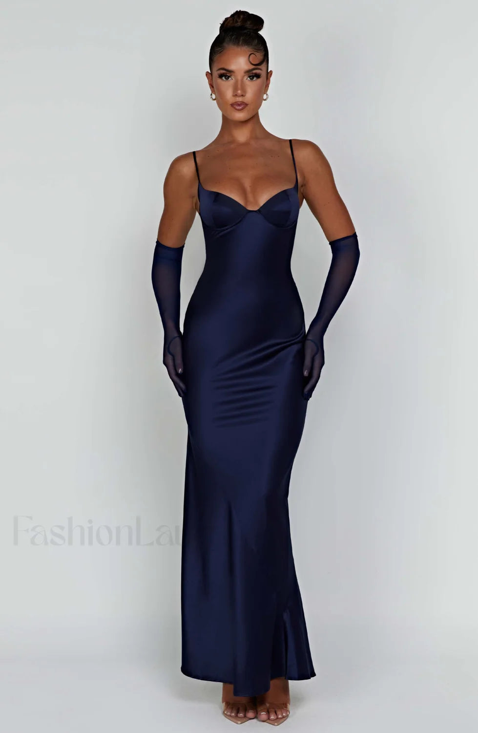 Athena Maxi Graceful Dress Navy Dress