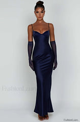 Athena Maxi Graceful Dress Navy XS Dress
