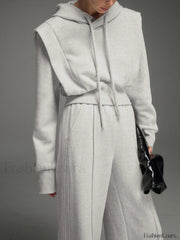 Athleisure Charming Drawstring Hoodie Sweatshirts & Hoodies L