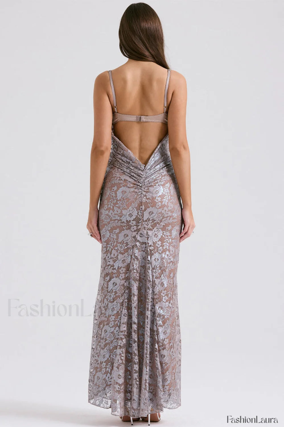 Azzurra Ice Stylish Blue Lace Dress