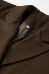 Single Breasted Long Lapel Overcoat