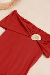 Strapless Off Shoulder Backless Bodycon Slim Fit Prom Dress