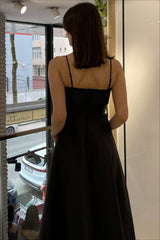 Elegant Satin Slip Vintage Formal Dress