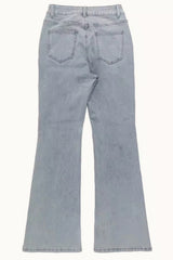 Chic High Waist Stretch Bootcut Jeans