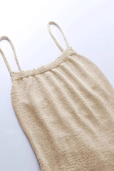 Knit Cami Slim Backless Sexy Sweater Dress