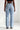 Metal Eyelet High Rise Washed Straight Leg Jeans Secondary image