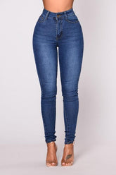 Slimming Stretch High Waist Skinny Jeans