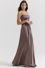 Elegant Cami Backless Maxi Party Dress