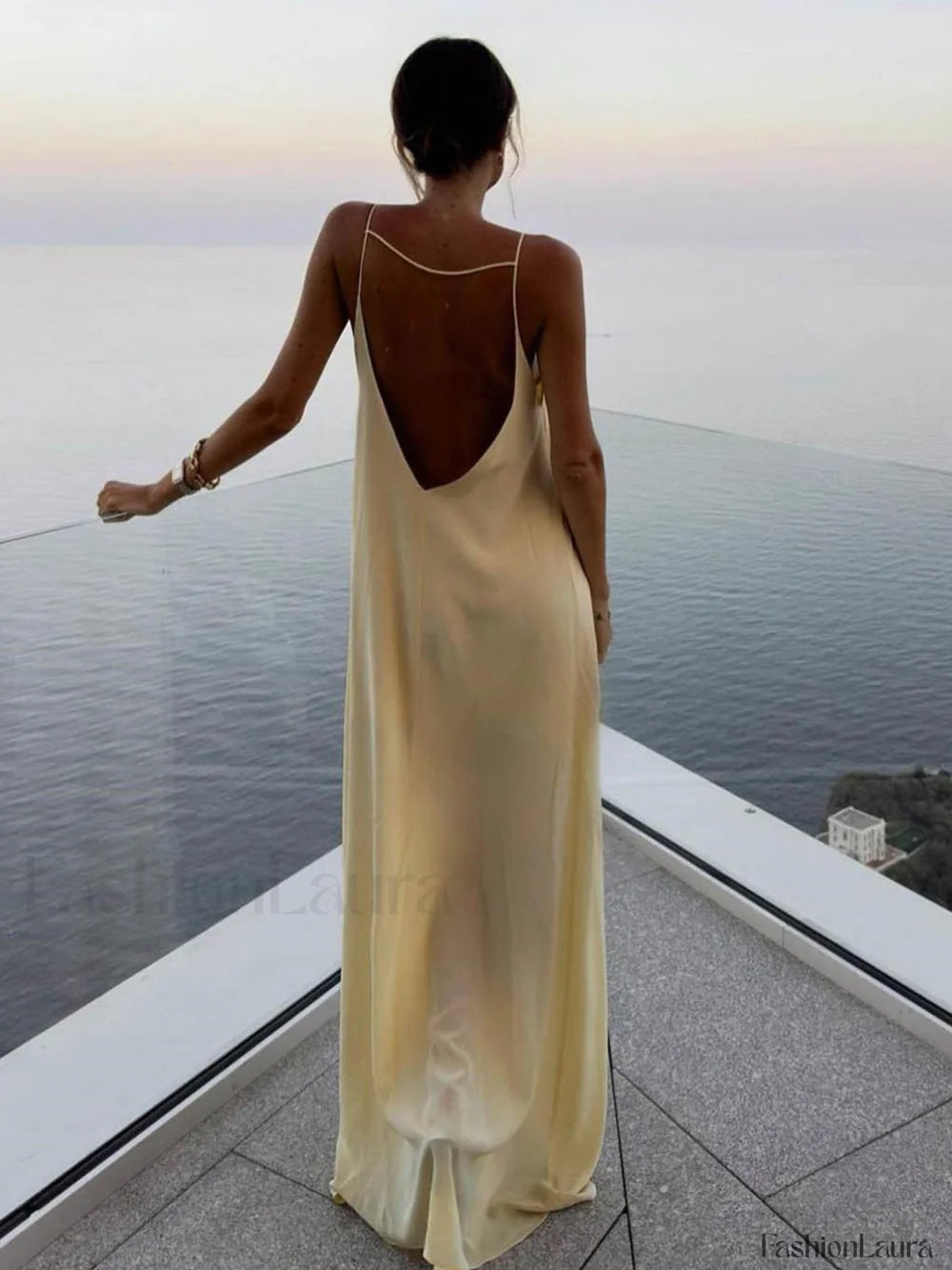 Backless Vacation Graceful Long Dress Dresses