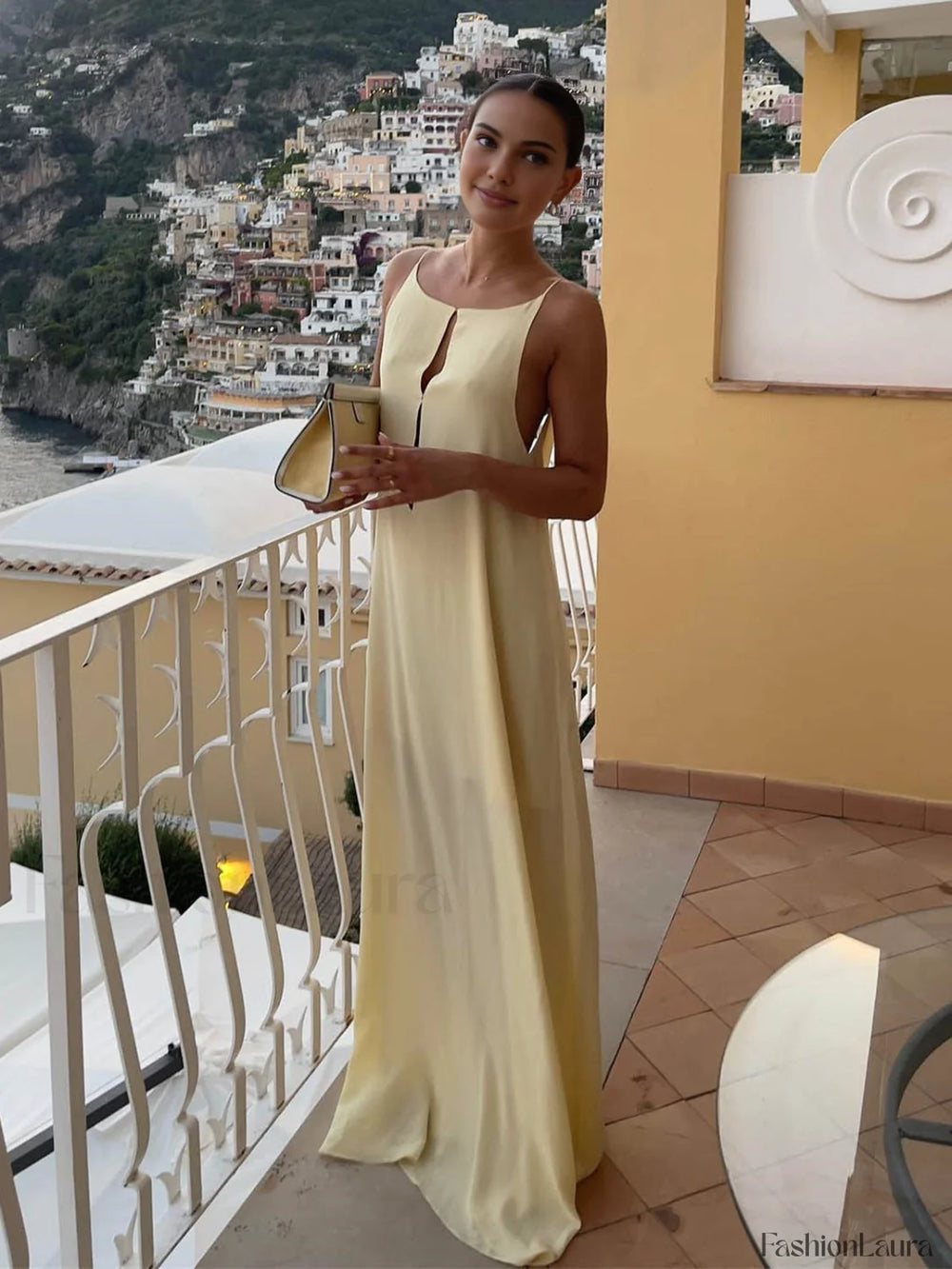 Backless Vacation Graceful Long Dress Dresses