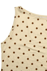 Polka Dot Crop Top High Waist Pencil Skirt Set