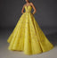 Beaded Floral Strap Maxi Dress yellow / 2