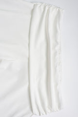 Solid Color Mock Neck Crop Top Bootcut Pants Set