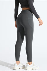 High-Rise Fleece Lined Side Pocket Leggings