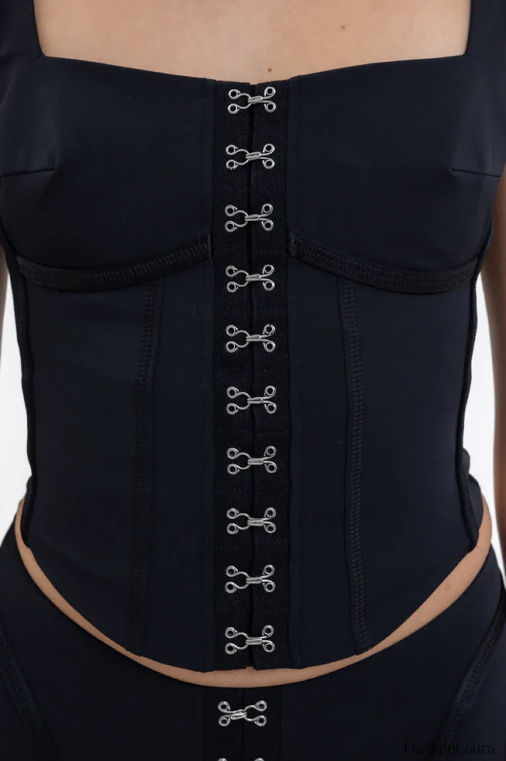 Black Lara Stylish Corset Top
