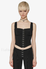 Black Lara Stylish Corset Top