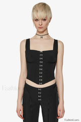 Black Lara Stylish Corset Top