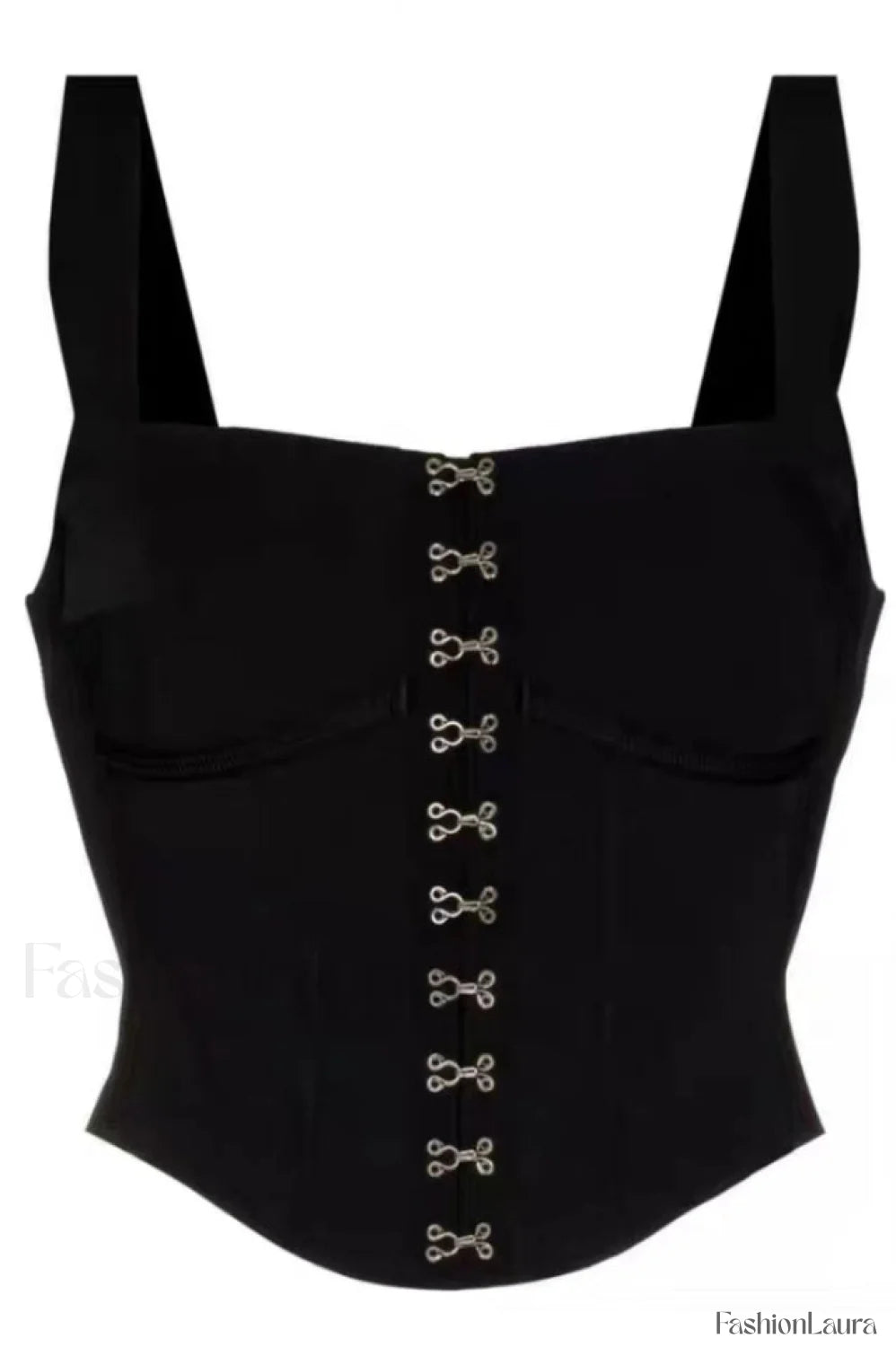 Black Lara Stylish Corset Top S / Black