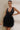 Black Plunge Stylish Front Mini Dress Secondary image