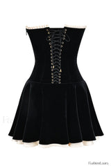 Black Velvet Off Charming The Shoulder Dress