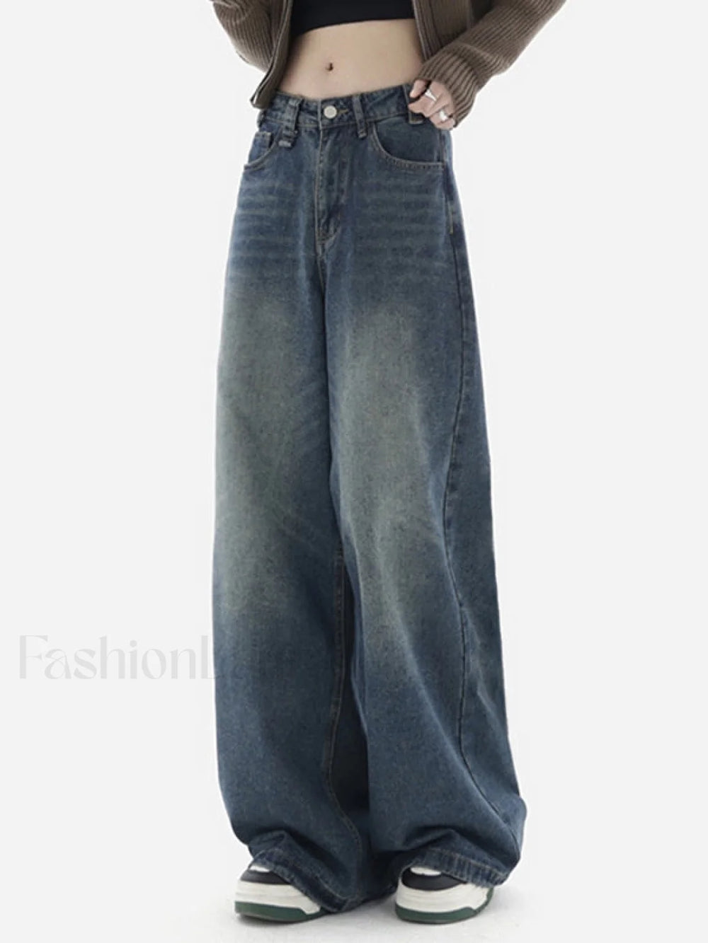 Blue Wash Baggy Boyfriend Jeans Boyfriend Jeans