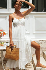 Boho Sling Lace Charming Panel Maxi Dress