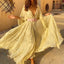 Bronzing Star Print Boho Dress 01 Light Yellow / S