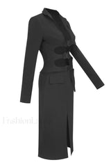 Buckle Detail Top Charming + Skirt Set