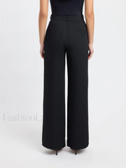 Business Casual Straight Trendy Leg Dress Pants Pants
