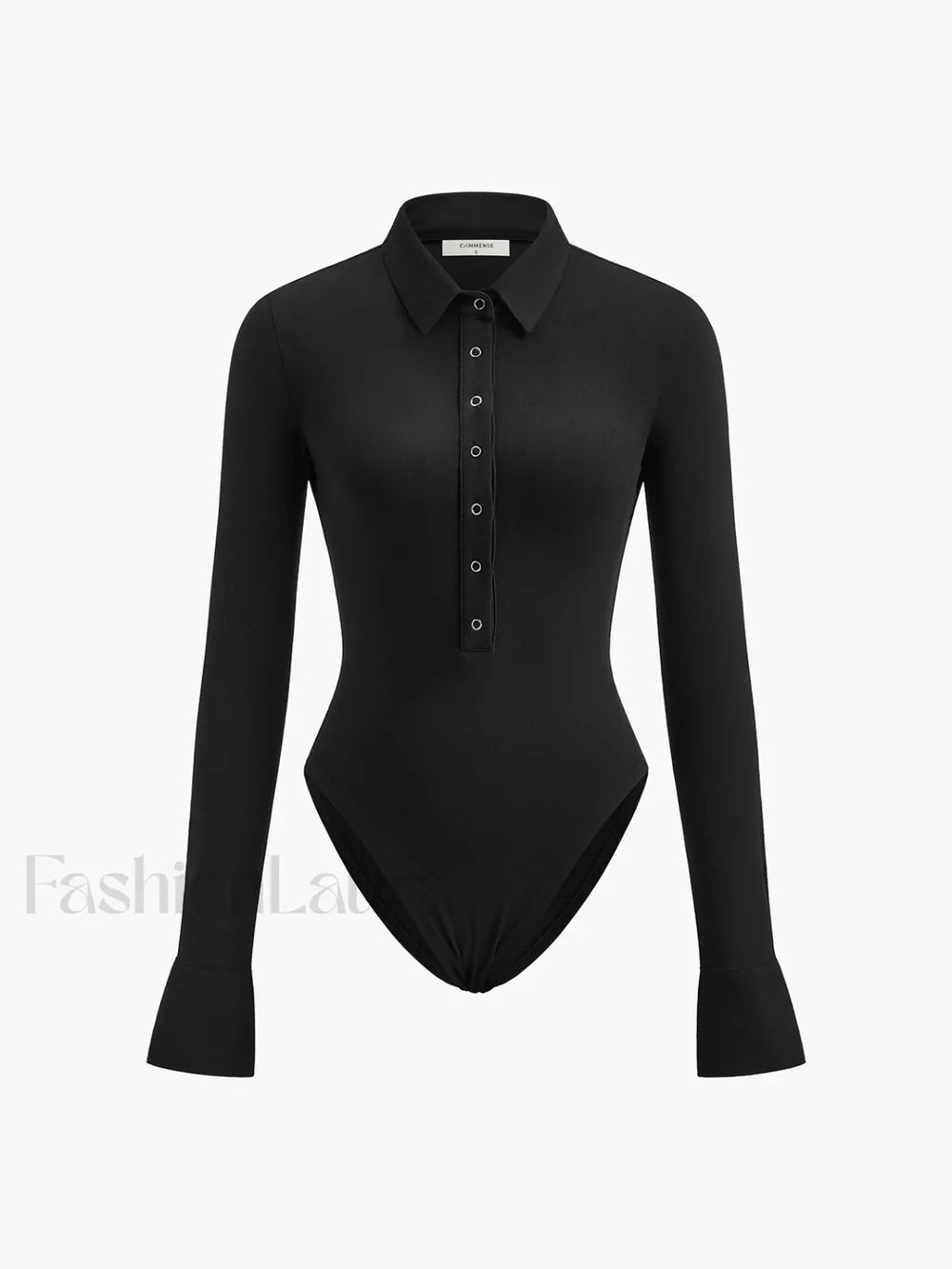 Button Down Collared Bodysuit Bodysuits