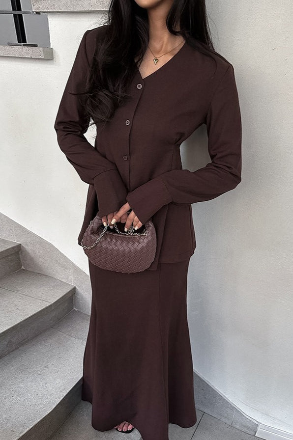 Slim Fit V Neck Blazer