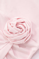 Strapless Floral Tie Maxi Dress