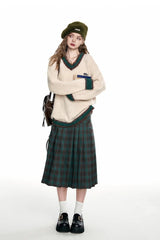 Soft Mohair V Neck Pullover Sweater