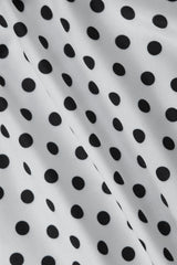 Retro Polka Dot Print Elegant Two Piece Swim Set