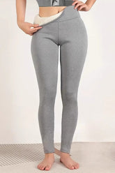 High-Waisted Fleece Lined Pebbled Thermal Leggings
