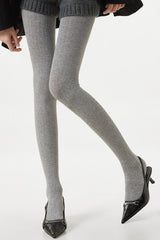 High Waist Solid Slimming Vertical Stripe Tights