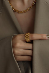 Manual Craft Exaggerated Titanium Steel Ring