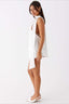Deep V Backless Ribbon Cocktail Dress S / White