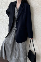 Split Back Relaxed Fit Blazer