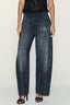 Low Rise Wide Leg Rhinestone Embellished Jeans