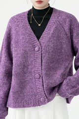 Purple Heavy Weight Knit Sweater