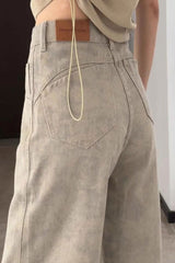 Tie Dye High Waist Relaxed Slim Straight Pants