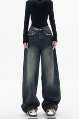 High Rise Loose Fit Vintage Jeans