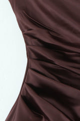 Square Neck Tie Waist Bodycon Mermaid Prom Dress