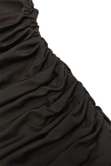 Solid Off Shoulder Bodycon Formal Dress